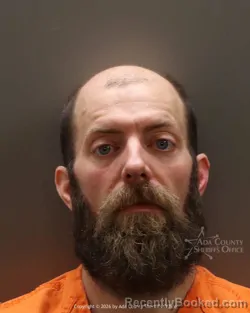 Mugshot of Jordan Tyler Jackson booked in Ada County, Idaho on March 22, 2026