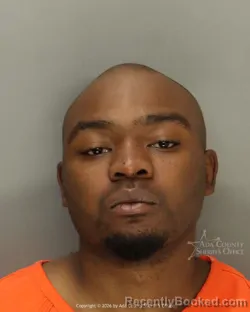 Mugshot of Muganza Leonard Yoshua booked in Ada County, Idaho on August 28, 2026