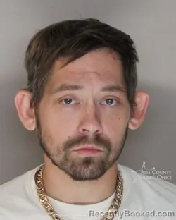Mugshot of Mason Lee Windom booked in Ada County, Idaho on August 12, 2026