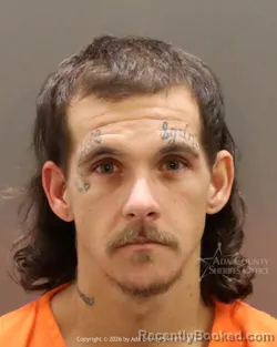 Mugshot of Bruce Wayne Costa booked in Ada County, Idaho on June 22, 2026