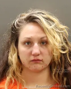 Mugshot of Alyssa Nichelle Rupprecht booked in Ada County, Idaho on August 31, 2026