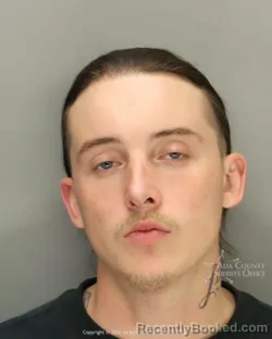 Mugshot of Samuel Paul Gaines booked in Ada County, Idaho on April 5, 2026