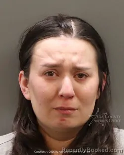 Mugshot of Mina Belle Marovich booked in Ada County, Idaho on October 22, 2026