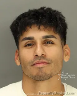 Mugshot of Marcus Anthony Barajas booked in Ada County, Idaho on October 17, 2026