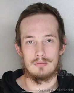 Mugshot of Kevin James Robertson booked in Ada County, Idaho on March 11, 2026