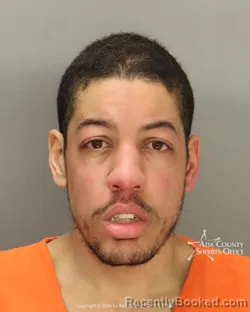 Mugshot of Tramaine Vonte Montgomery booked in Ada County, Idaho on March 6, 2026