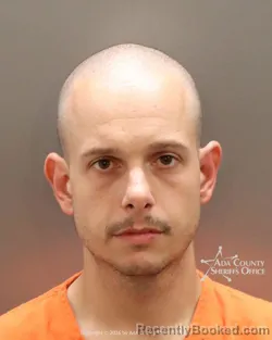 Mugshot of Matthew Hunter Jeffs booked in Ada County, Idaho on August 19, 2026