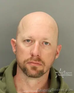 Mugshot of Jeremy Edward Robinson booked in Ada County, Idaho on March 20, 2026