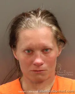 Mugshot of Faith Jewel Miller booked in Ada County, Idaho on August 11, 2026