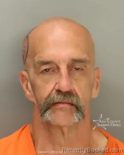 Mugshot of Sandy Ivan Petersen booked in Ada County, Idaho on July 6, 2026