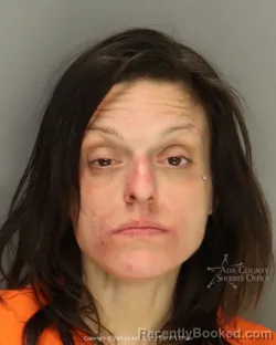 Mugshot of Anjela Irene Harris booked in Ada County, Idaho on March 26, 2026