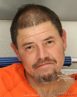 Mugshot of Westley Espinoza booked in Ada County, Idaho on October 15, 2026