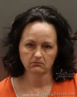 Mugshot of Carrie Ann Evers booked in Ada County, Idaho on March 17, 2026