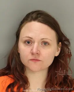 Mugshot of Kelley Michele Ronje booked in Ada County, Idaho on March 26, 2026