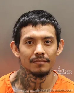 Mugshot of Juan Antonio Rodriguez-Millan booked in Ada County, Idaho on May 1, 2026