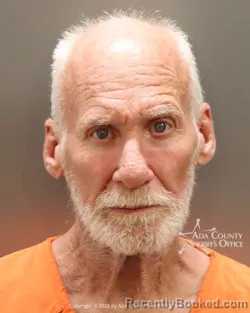 Mugshot of Gerald Lee Buss booked in Ada County, Idaho on August 31, 2026