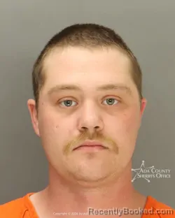 Mugshot of Cody Thomas White booked in Ada County, Idaho on April 2, 2026