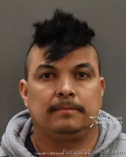 Mugshot of Victor Alfonso Hernandez roman booked in Ada County, Idaho on March 19, 2026