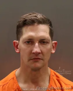 Mugshot of Matvey Kovalenko booked in Ada County, Idaho on March 23, 2026