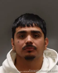 Mugshot of Lucas Alonso Maldonado booked in Ada County, Idaho on September 5, 2026