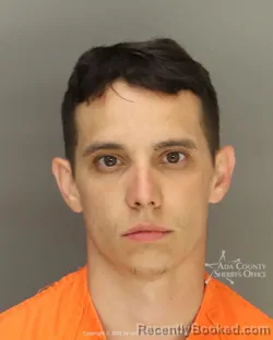 Mugshot of Jordan Taylor Finch booked in Ada County, Idaho on August 27, 2026
