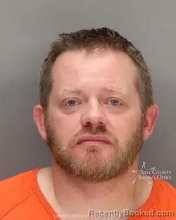 Mugshot of Daniel Patrick Higgins booked in Ada County, Idaho on July 8, 2026