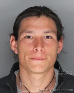 Mugshot of Robert Matthew Palacios booked in Ada County, Idaho on March 22, 2026