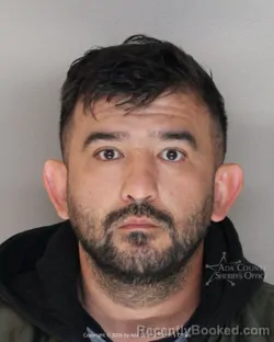 Mugshot of Shokhin Khakimov booked in Ada County, Idaho on October 15, 2026