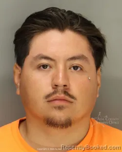 Mugshot of Camilo Reyes booked in Ada County, Idaho on July 10, 2026