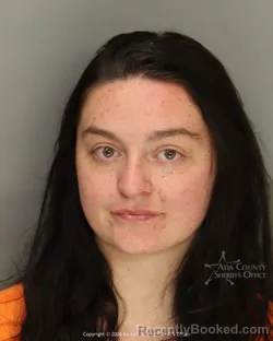 Mugshot of Emma Nicole Gibbons booked in Ada County, Idaho on August 23, 2026
