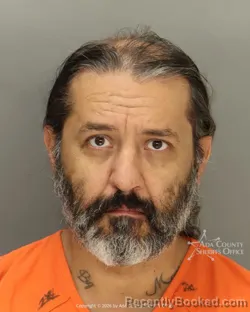 Mugshot of Mauricio Frank Valenzuela booked in Ada County, Idaho on October 1, 2026