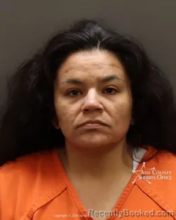 Mugshot of Velma Jean Castillo booked in Ada County, Idaho on March 29, 2026