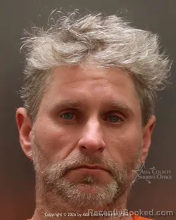 Mugshot of Jeffery Glenn Ulleseit booked in Ada County, Idaho on March 31, 2026