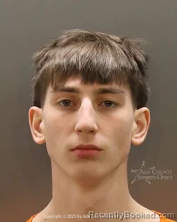 Mugshot of Gabriel Matthew Chubinsky booked in Ada County, Idaho on March 8, 2026