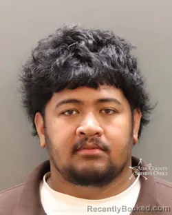 Mugshot of Eteuini Daniel Poutasi booked in Ada County, Idaho on May 20, 2026
