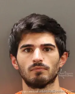 Mugshot of Jeremy Daniel Miller booked in Ada County, Idaho on August 27, 2026