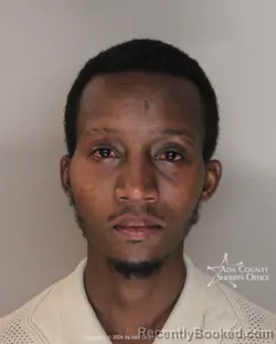 Mugshot of Kabulo Humphrey Momeka booked in Ada County, Idaho on October 7, 2026