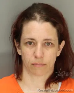 Mugshot of Heather Renee Ston booked in Ada County, Idaho on May 8, 2026