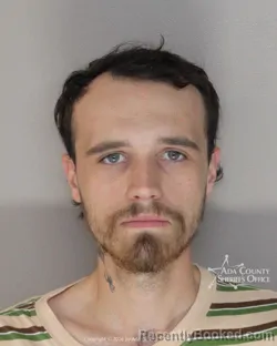 Mugshot of Nathaniel Glenn Norton booked in Ada County, Idaho on August 26, 2026