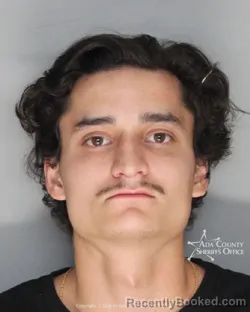 Mugshot of Alfredo Daniel Montoya booked in Ada County, Idaho on August 27, 2026