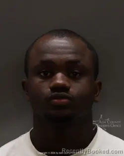 Mugshot of Laurant Mkubaya booked in Ada County, Idaho on March 22, 2026