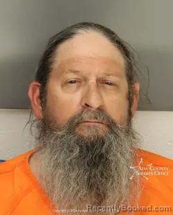 Mugshot of Michael John Grigsby booked in Ada County, Idaho on August 28, 2026