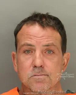 Mugshot of Derek Charles Oconnell booked in Ada County, Idaho on July 9, 2026