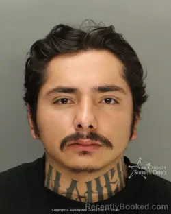 Mugshot of Jairo Cisneros booked in Ada County, Idaho on May 10, 2026