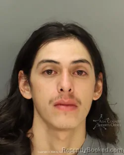Mugshot of Juan Carlos Arias booked in Ada County, Idaho on July 4, 2026