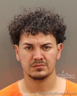 Mugshot of Sergio Andres Figueroa booked in Ada County, Idaho on July 15, 2026
