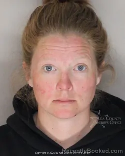 Mugshot of Shelbie Elizabeth Lafferty booked in Ada County, Idaho on March 27, 2026