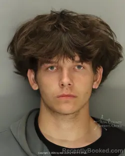 Mugshot of Josiah Creed Durbin booked in Ada County, Idaho on April 28, 2026