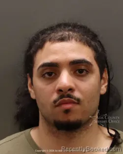 Mugshot of Aysar Amer majeed Al azzawi booked in Ada County, Idaho on March 25, 2026