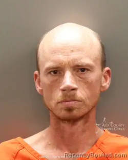 Mugshot of Benjamin Lee Hurley booked in Ada County, Idaho on August 16, 2026